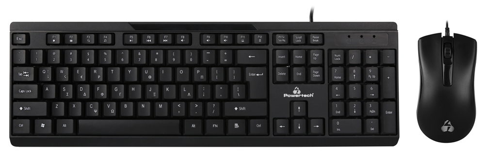 POWERTECH set ποντίκι & πληκτρολόγιο PT-1068, ενσύρματο, 1000DPI, μαύρο 3 POWERTECH set ποντίκι & πληκτρολόγιο PT-1068, ενσύρματο, 1000DPI, μαύρο