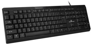 POWERTECH πληκτρολόγιο PT-1069, ενσύρματο, multimedia, EN/GR, μαύρο 2