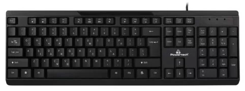 POWERTECH πληκτρολόγιο PT-1069, ενσύρματο, multimedia, EN/GR, μαύρο 2 POWERTECH πληκτρολόγιο PT-1069, ενσύρματο, multimedia, EN/GR, μαύρο 1