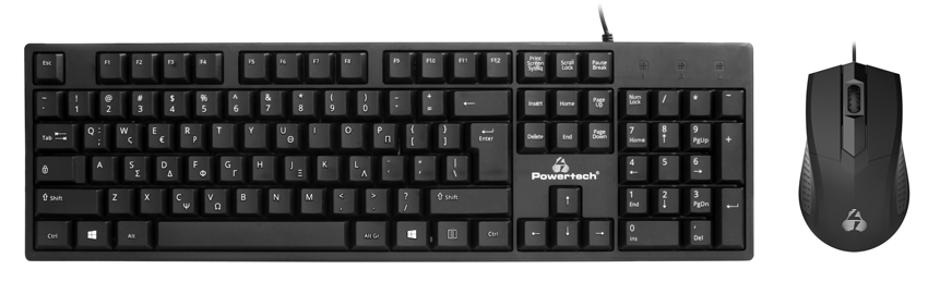 POWERTECH set ποντίκι & πληκτρολόγιο PT-1075, ενσύρματο, 1000DPI, μαύρο 3 POWERTECH set ποντίκι & πληκτρολόγιο PT-1075, ενσύρματο, 1000DPI, μαύρο