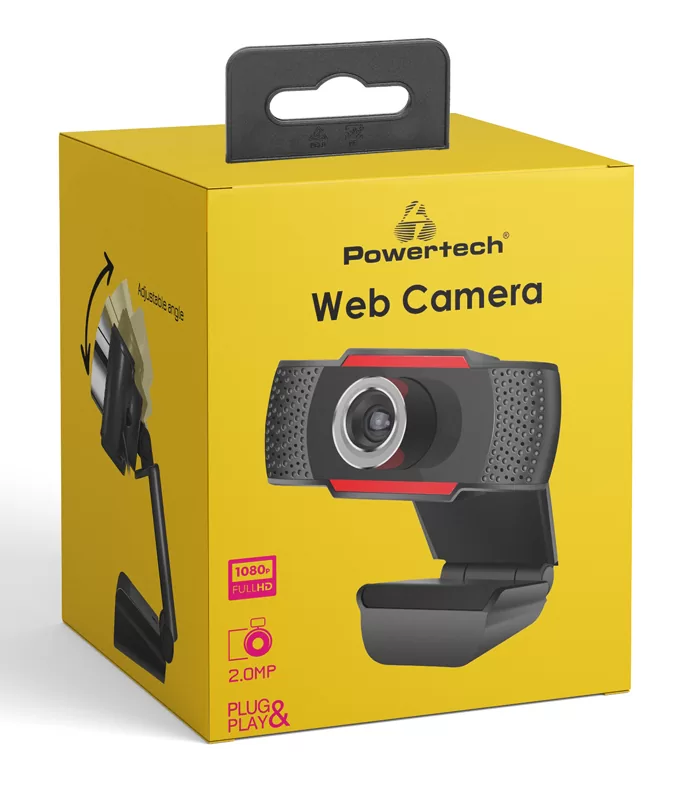 POWERTECH web camera PT-1078, 2.0MP Full HD, Plug & Play, 1.35m, μαύρη 6 POWERTECH web camera PT-1078, 2.0MP Full HD, Plug & Play, 1.35m, μαύρη - Image 4