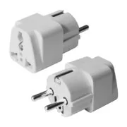 POWERTECH αντάπτορας ρεύματος PT-1097 German type/Universal, λευκό, 5τμχ 1