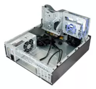 POWERTECH PC Case PT-1099 με 250W PSU, Micro-ATX, 356x102x338mm, μαύρο 3