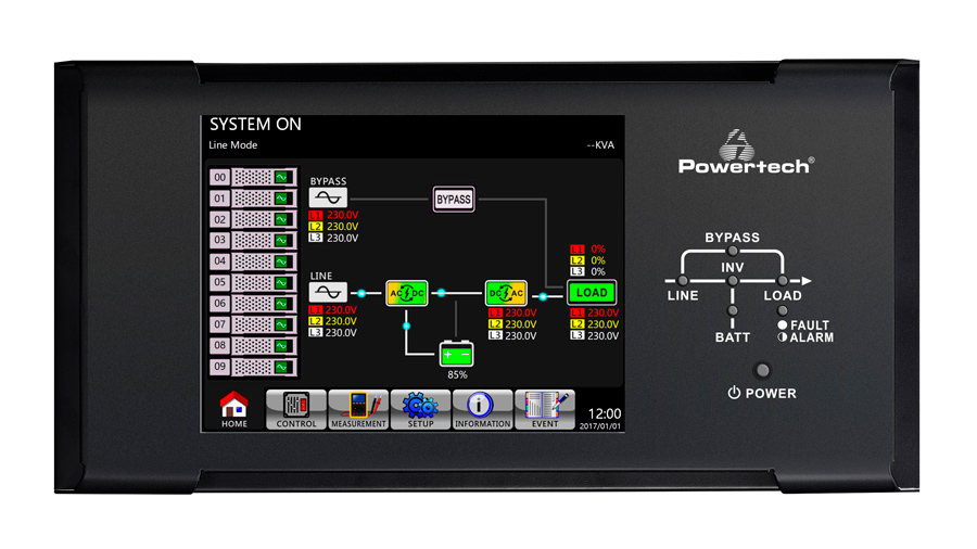 POWERTECH LCD οθόνη αφής 10" PT-10LM, για συστήματα UPS 3 POWERTECH LCD οθόνη αφής 10" PT-10LM, για συστήματα UPS
