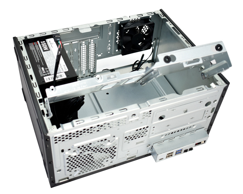 POWERTECH PC Case PT-1101 με 550W PSU, Micro-ATX, 265x168x353mm, μαύρο 5 POWERTECH PC Case PT-1101 με 550W PSU, Micro-ATX, 265x168x353mm, μαύρο - Image 3