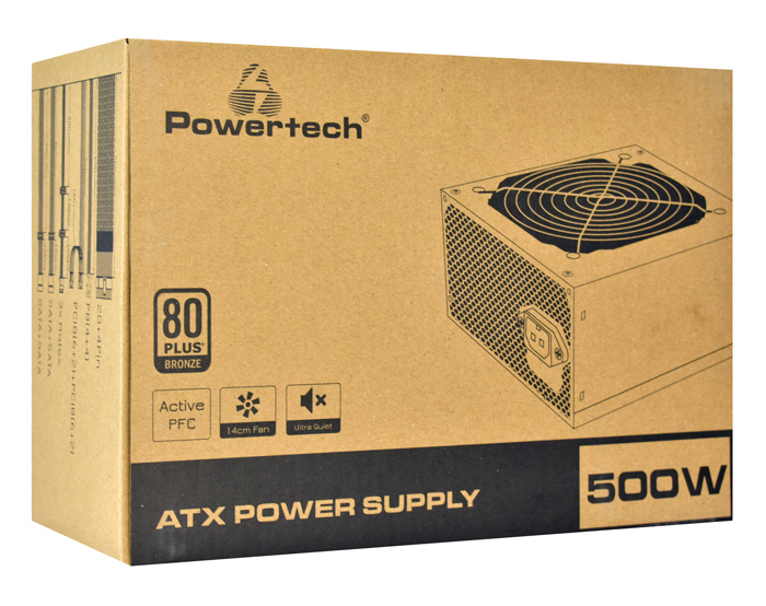POWERTECH τροφοδοτικό για PC PT-1102, 550W, ATX, 120mm Fan 6 POWERTECH τροφοδοτικό για PC PT-1102, 550W, ATX, 120mm Fan - Image 4