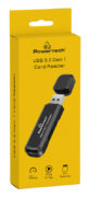 POWERTECH card reader PT-1112 για SD & micro SD, USB 3.2, 5Gbps, μαύρο 3