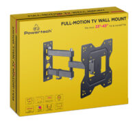POWERTECH επιτοίχια βάση τηλεόρασης PT-1129, 23-43", έως 30kg, full motion 6