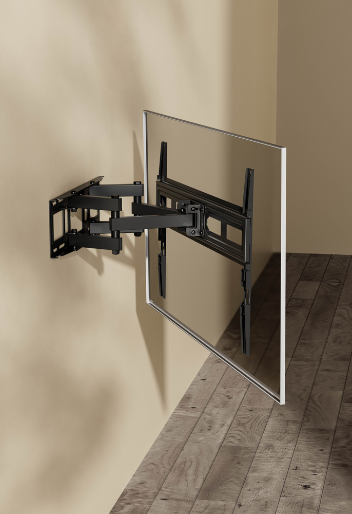 POWERTECH επιτοίχια βάση τηλεόρασης PT-1130, 37-80", έως 40kg, full motion 4 POWERTECH επιτοίχια βάση τηλεόρασης PT-1130, 37-80", έως 40kg, full motion - Image 2
