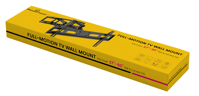POWERTECH επιτοίχια βάση τηλεόρασης PT-1130, 37-80", έως 40kg, full motion 8 POWERTECH επιτοίχια βάση τηλεόρασης PT-1130, 37-80", έως 40kg, full motion - Image 6