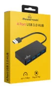 POWERTECH USB hub PT-1145, 4x θυρών, 5Gbps, USB σύνδεση, μαύρο 2