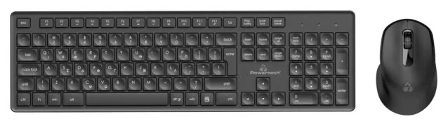 POWERTECH set ποντίκι & πληκτρολόγιο PT-1151, ασύρματο, 1600DPI, μαύρο 1