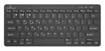 POWERTECH ασύρματο πληκτρολόγιο PT-1153, 2.4GHz & Bluetooth, μαύρο 1
