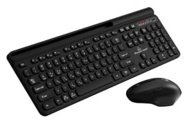 POWERTECH set ποντίκι & πληκτρολόγιο PT-1154, 2.4GHz & Bluetooth, μαύρο 2