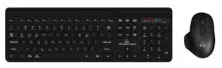 POWERTECH set ποντίκι & πληκτρολόγιο PT-1154, 2.4GHz & Bluetooth, μαύρο