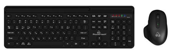 POWERTECH set ποντίκι & πληκτρολόγιο PT-1154, 2.4GHz & Bluetooth, μαύρο 1 POWERTECH set ποντίκι & πληκτρολόγιο PT-1154, 2.4GHz & Bluetooth, μαύρο