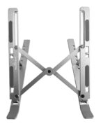 POWERTECH μεταλλική βάση laptop PT-1160, έως 18", foldable, ασημί 3