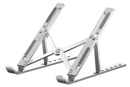 POWERTECH μεταλλική βάση laptop PT-1160, έως 18", foldable, ασημί 1 POWERTECH μεταλλική βάση laptop PT-1160, έως 18", foldable, ασημί