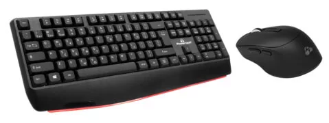 POWERTECH set ποντίκι & πληκτρολόγιο PT-1167, 2.4GHz & Bluetooth, μαύρο 2