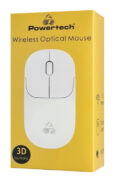 POWERTECH ασύρματο ποντίκι PT-1184, USB δέκτης, 1000DPI, λευκό 5