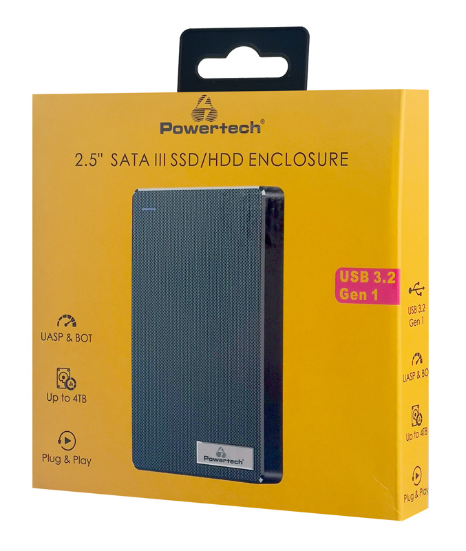 POWERTECH θήκη για 2.5" SATA HDD/SSD PT-1231, 5Gbps, μαύρη 4 POWERTECH θήκη για 2.5" SATA HDD/SSD PT-1231, 5Gbps, μαύρη - Image 2