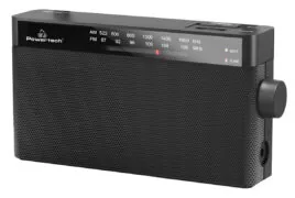 POWERTECH φορητό ραδιόφωνο PT-1244 με πτυσσόμενη κεραία, μαύρο 3