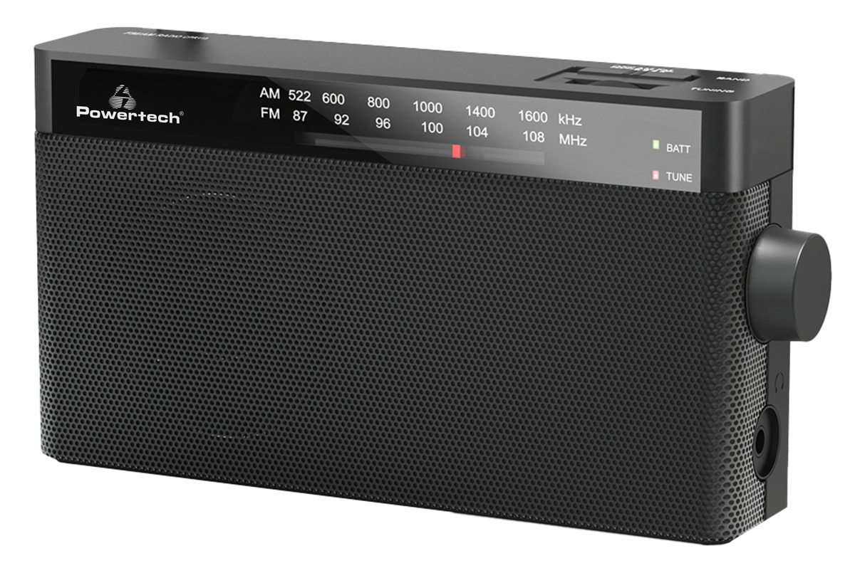 POWERTECH φορητό ραδιόφωνο PT-1244 με πτυσσόμενη κεραία, μαύρο 5 POWERTECH φορητό ραδιόφωνο PT-1244 με πτυσσόμενη κεραία, μαύρο - Image 3