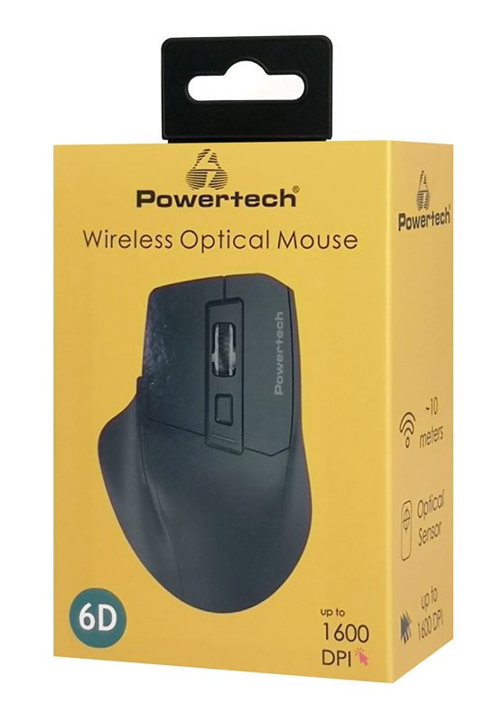 POWERTECH ασύρματο ποντίκι PT-1272, USB δέκτης, 1600DPI, μαύρο 6 POWERTECH ασύρματο ποντίκι PT-1272, USB δέκτης, 1600DPI, μαύρο - Image 4