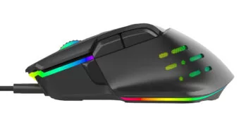 POWERTECH ενσύρματο gaming ποντίκι PT-1274, RGB φως, οπτικό, 12000DPI, μαύρο 3