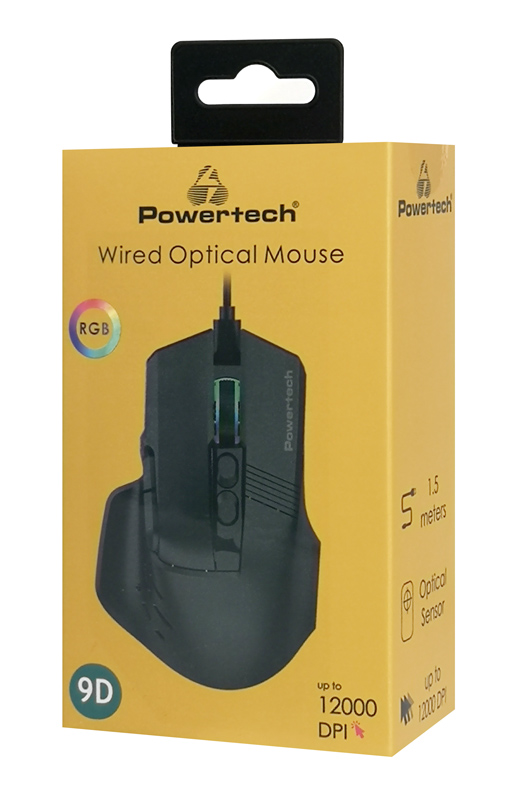 POWERTECH ενσύρματο gaming ποντίκι PT-1274, RGB φως, οπτικό, 12000DPI, μαύρο 7 POWERTECH ενσύρματο gaming ποντίκι PT-1274, RGB φως, οπτικό, 12000DPI, μαύρο - Image 5
