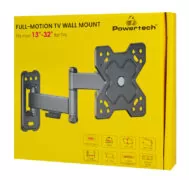 POWERTECH επιτοίχια βάση τηλεόρασης PT-1278, 13-32", έως 20kg, full motion 4