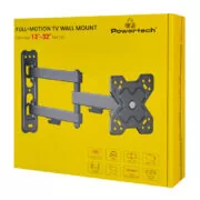 POWERTECH επιτοίχια βάση τηλεόρασης PT-1279, 13-32", έως 20kg, full motion 4