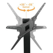 POWERTECH επιτραπέζια βάση τηλεόρασης PT-1281, 23-55", έως 40kg 3