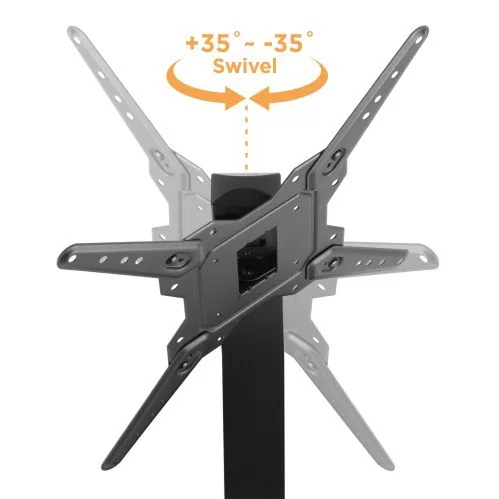 POWERTECH επιτραπέζια βάση τηλεόρασης PT-1281, 23-55", έως 40kg 5 POWERTECH επιτραπέζια βάση τηλεόρασης PT-1281, 23-55", έως 40kg - Image 3