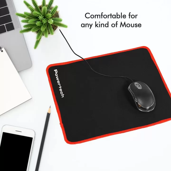POWERTECH gaming mouse pad PT-1282, 30x25x0.3cm, μαύρο 4 POWERTECH gaming mouse pad PT-1282, 30x25x0.3cm, μαύρο - Image 2