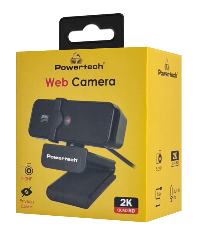 POWERTECH web camera PT-1291, 5MP, 2K Quad HD, αυτόματη εστίαση, 1.5m, μαύρη 8 POWERTECH web camera PT-1291, 5MP, 2K Quad HD, αυτόματη εστίαση, 1.5m, μαύρη - Image 6