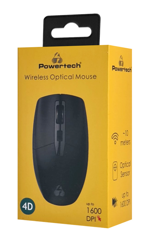 POWERTECH ασύρματο ποντίκι PT-1294, USB δέκτης, έως 1600DPI, μαύρο 7 POWERTECH ασύρματο ποντίκι PT-1294, USB δέκτης, έως 1600DPI, μαύρο - Image 5
