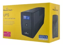 POWERTECH UPS Line Interactive PT-1295 με οθόνη, 850VA, 510W, 2x Schuko 3