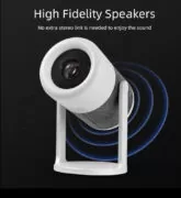 POWERTECH smart βιντεοπροβολέας PT-1305, 1080p, WiFi, Android, 170 ANSI lumens, λευκός 4