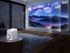 POWERTECH smart βιντεοπροβολέας PT-1306, 1080p, WiFi, 250 ANSI lumens, λευκός 3