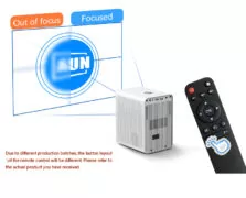 POWERTECH smart βιντεοπροβολέας PT-1306, 1080p, WiFi, 250 ANSI lumens, λευκός 5