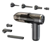 POWERTECH 2 σε 1 σκουπάκι χειρός & air duster PT-1315, 60W, 4000mAh, μαύρο