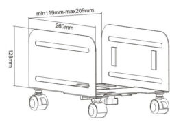 POWERTECH βάση PC PT-1329 με ροδάκια, universal, μεταλλική, έως 10kg 12 POWERTECH βάση PC PT-1329 με ροδάκια, universal, μεταλλική, έως 10kg 5