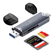 POWERTECH card reader PT-1343 για SD & micro SD, USB 3.2, 5Gbps, γκρι 14 POWERTECH card reader PT-1343 για SD & micro SD, USB 3.2, 5Gbps, γκρι 6