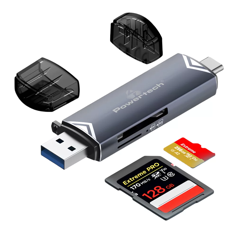 POWERTECH card reader PT-1343 για SD & micro SD, USB 3.2, 5Gbps, γκρι 8 POWERTECH card reader PT-1343 για SD & micro SD, USB 3.2, 5Gbps, γκρι - Image 6