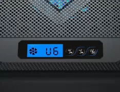 POWERTECH βάση & ψύξη laptop PT-1346, έως 15.6", 2x 125mm LED fan, μαύρη 2