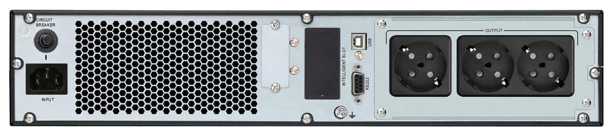 POWERTECH UPS On Line PT-1357 για rack 2U, με οθόνη, 1000VA/900W, 3x Schuko output 4 POWERTECH UPS On Line PT-1357 για rack 2U, με οθόνη, 1000VA/900W, 3x Schuko output - Image 2