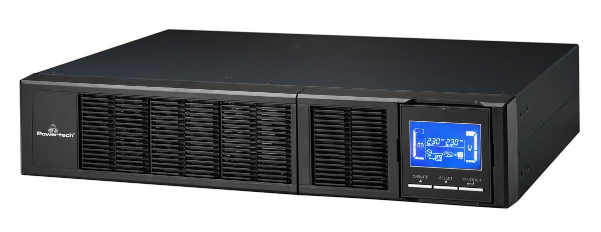 POWERTECH UPS On Line PT-1357 για rack 2U, με οθόνη, 1000VA/900W, 3x Schuko output 3 POWERTECH UPS On Line PT-1357 για rack 2U, με οθόνη, 1000VA/900W, 3x Schuko output