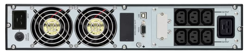 POWERTECH UPS On Line PT-1359 για rack 2U, με οθόνη, 3000VA/2700W, 7x DC output 2