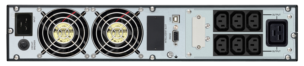 POWERTECH UPS On Line PT-1359 για rack 2U, με οθόνη, 3000VA/2700W, 7x DC output 4 POWERTECH UPS On Line PT-1359 για rack 2U, με οθόνη, 3000VA/2700W, 7x DC output - Image 2